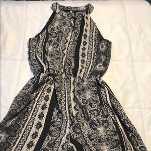 Black and white romper